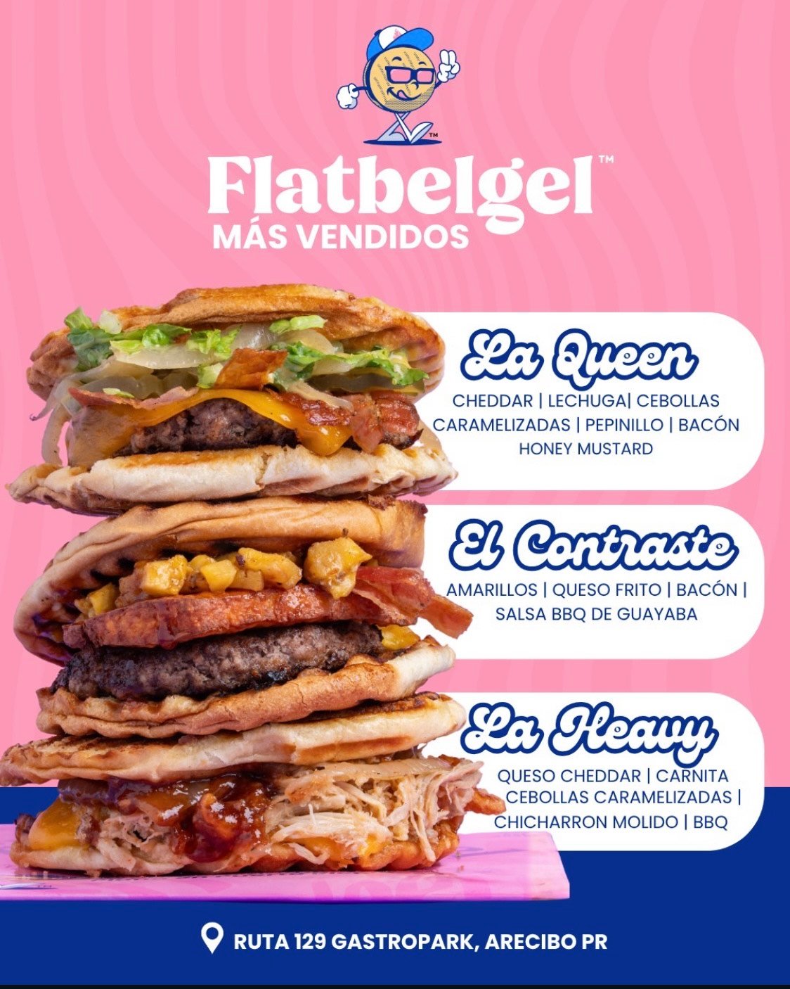 Flatbelgel en acción